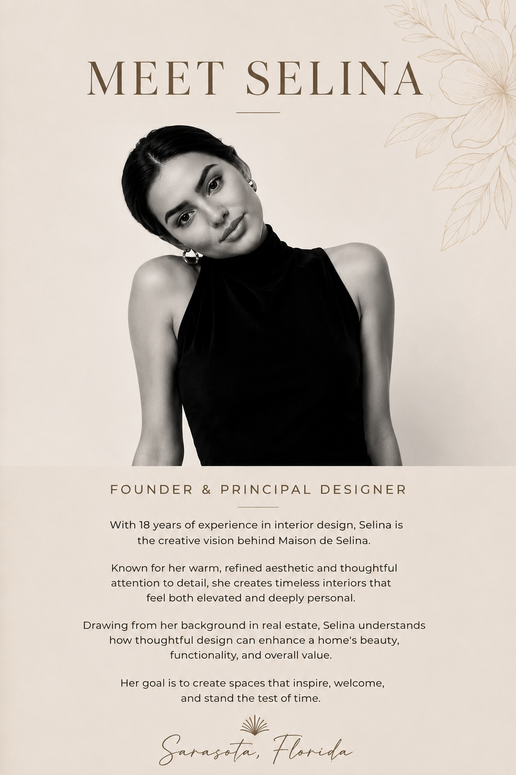Selina Bacigalupo, Founder and Principal Designer